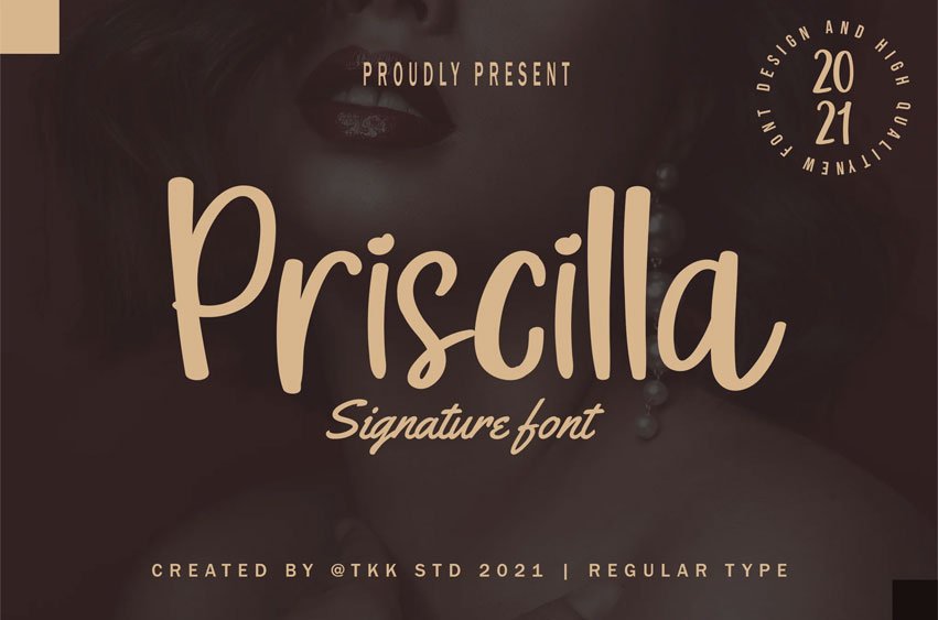 Priscilla Signature Font