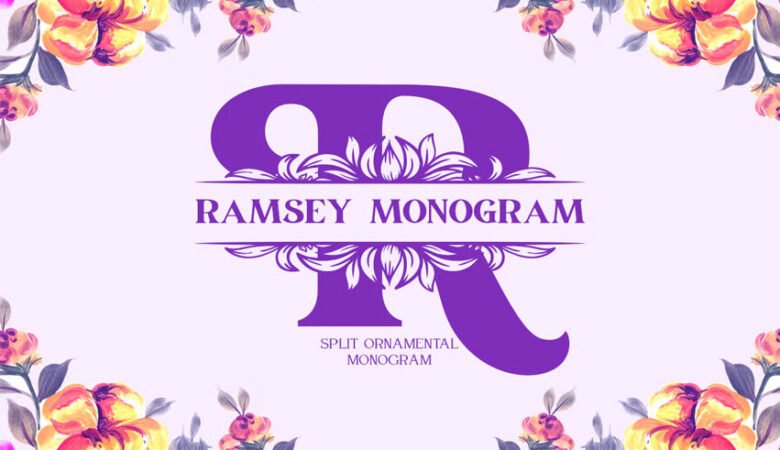 Ramsey Split Monogram Font