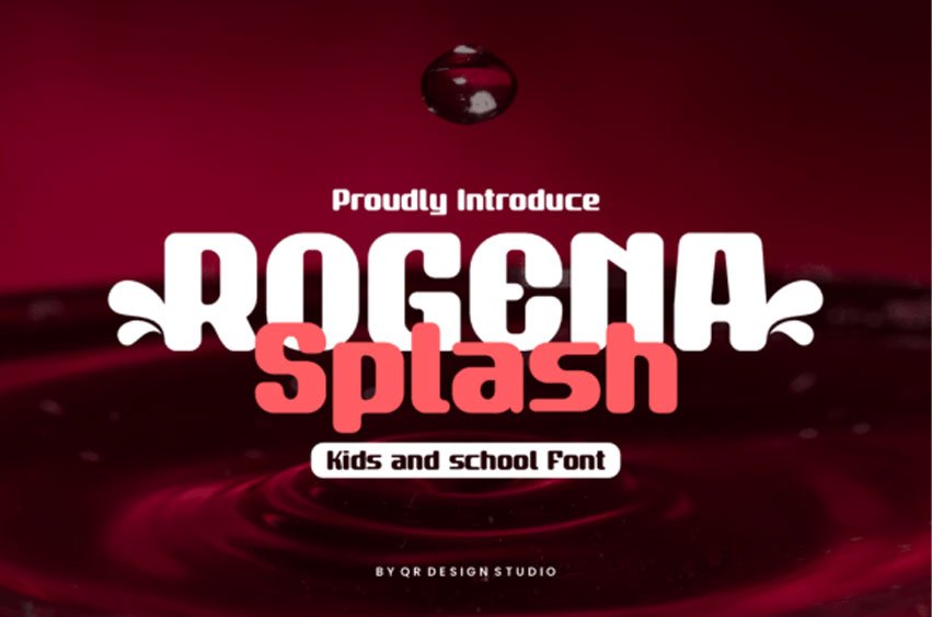 Rogena Splash Font