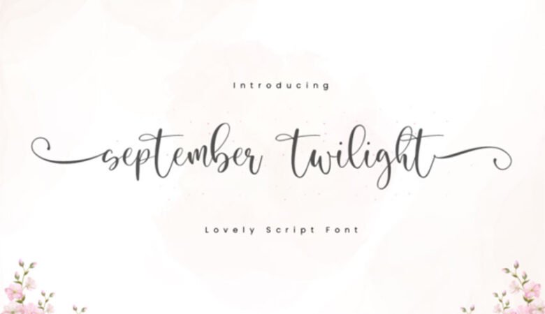 September Twilight Font