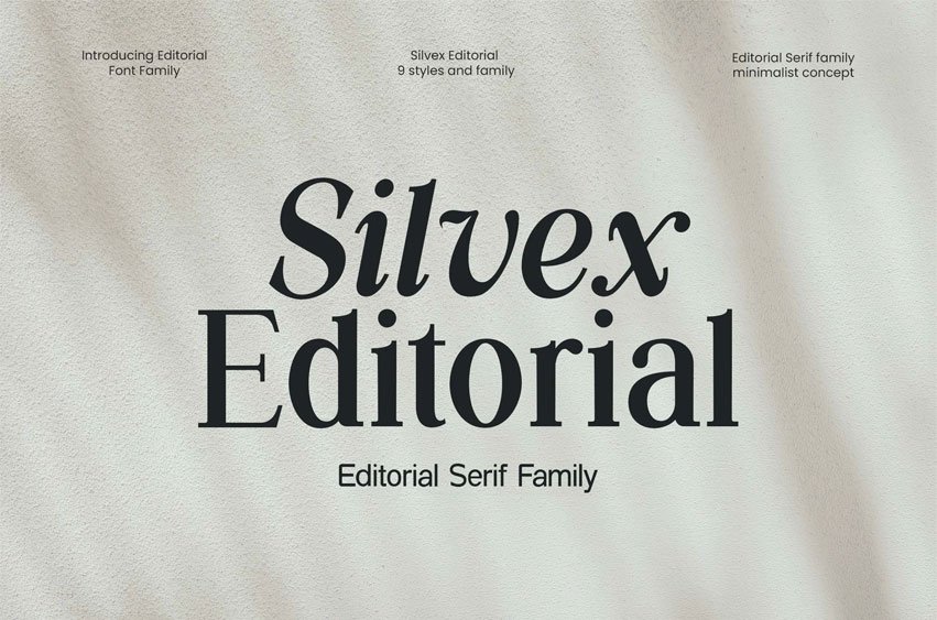 Silvex Editorial Font
