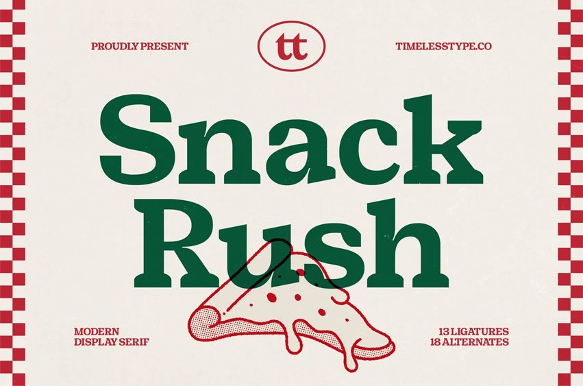 Snack Rush Font