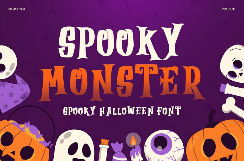 Spooky Monster Font