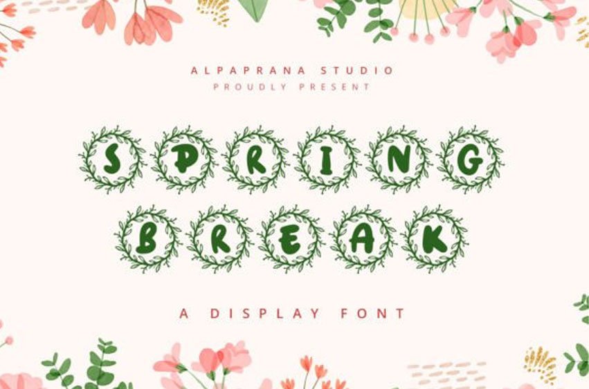 Spring Break Font