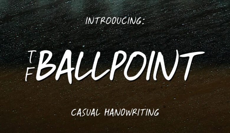 TF Ballpoint Font
