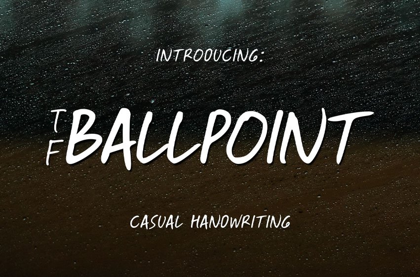 TF Ballpoint Font