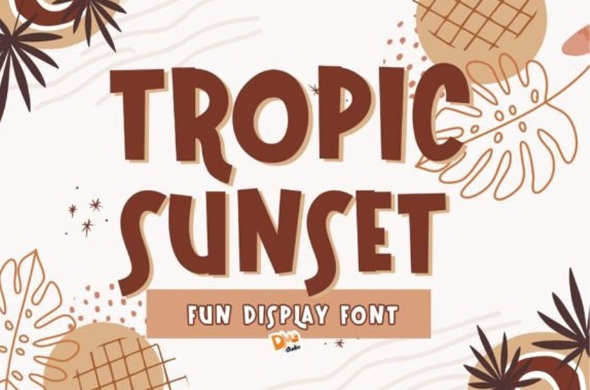 Tropic Sunset Font