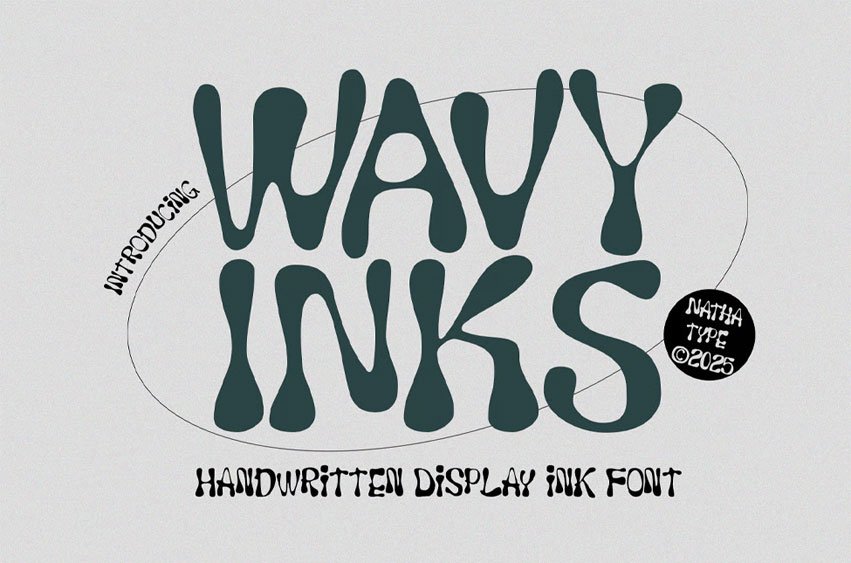 Wavy Inks Font