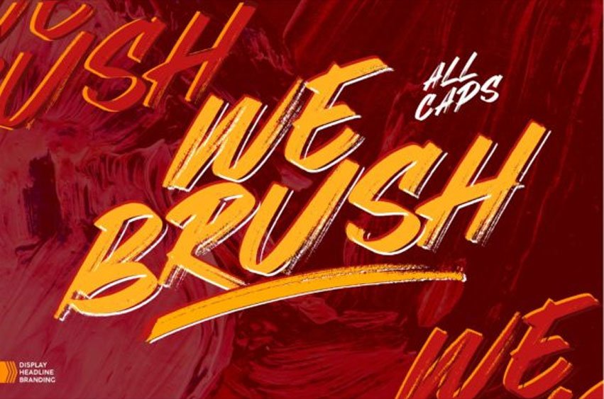 We Brush Font