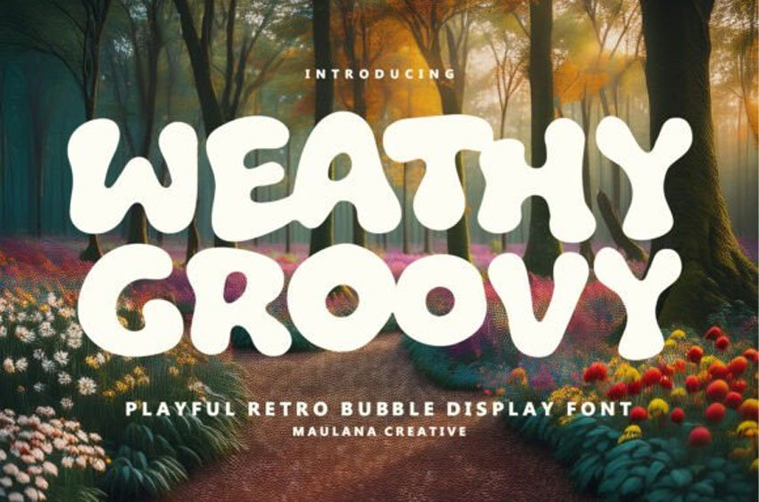 Weathy Groovy Font