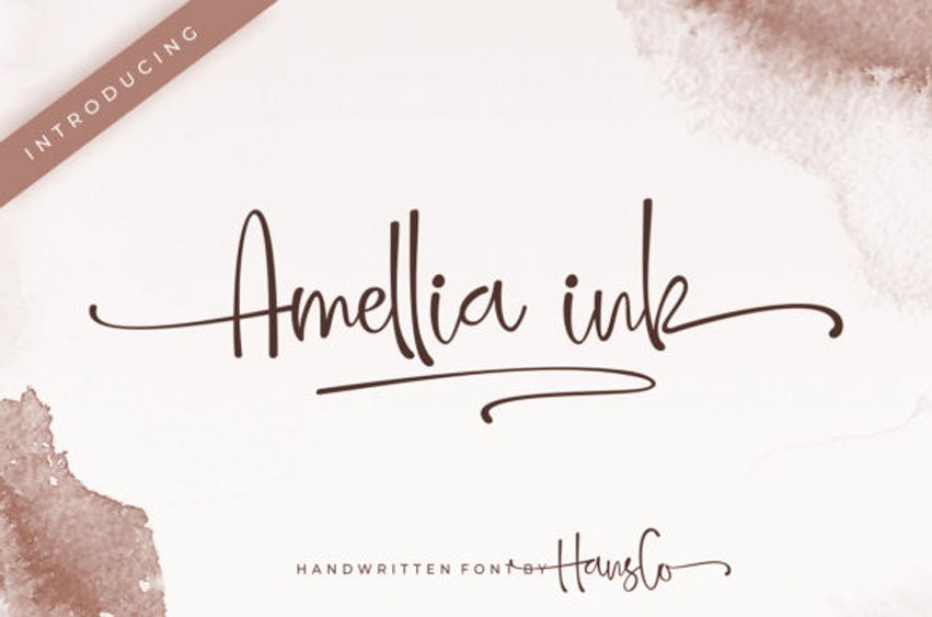Amellia Ink Font