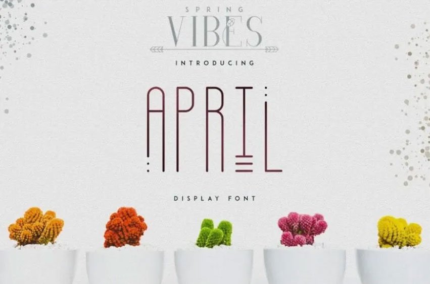 April Display Font