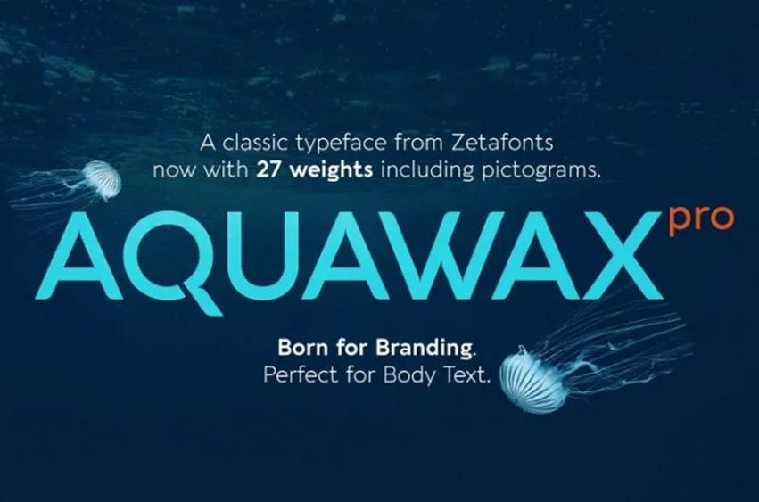Aquawax Pro Font