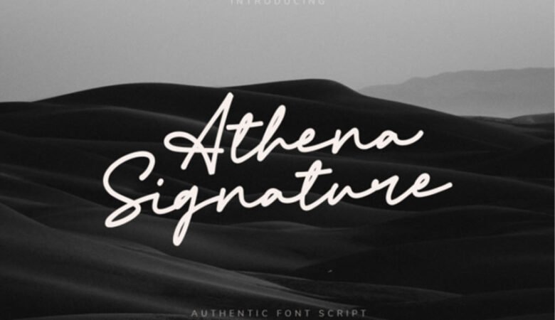 Athena Signature Font