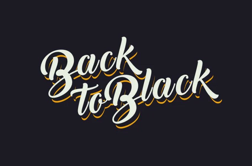 Back to Black Font