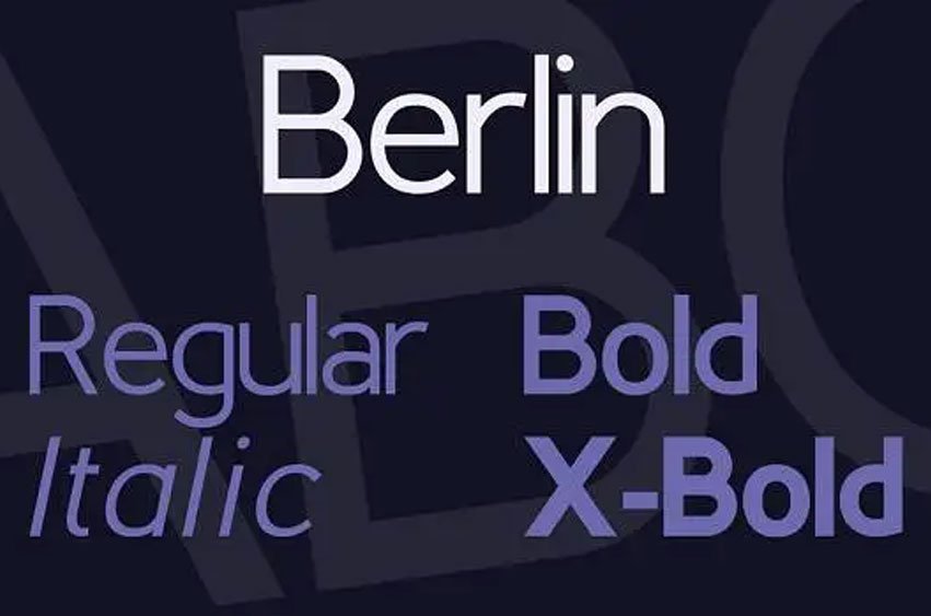 Berlin Bold Font