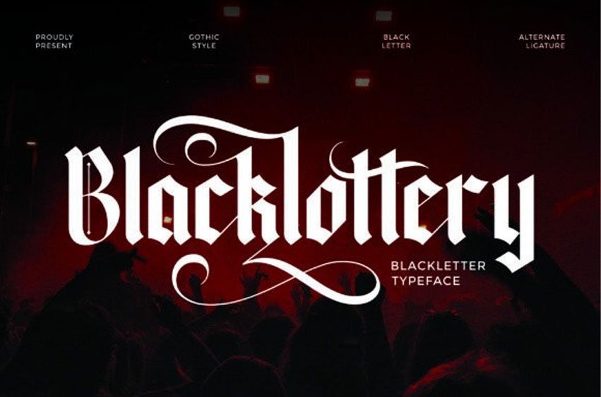 Blacklottery Font