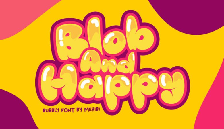 Blob And Happy Font