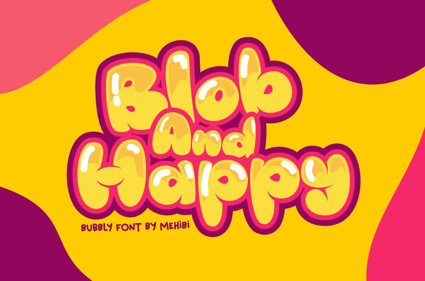 Blob And Happy Font