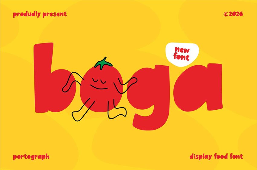 Boga Food Font