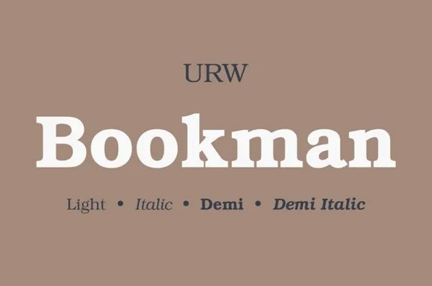 Bookman Font