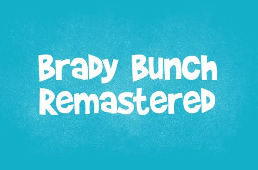 Brady Bunch Remastered Font