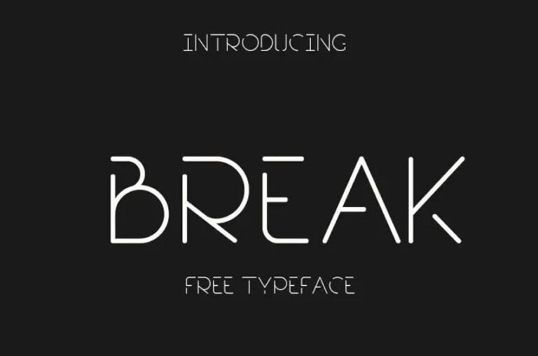 Break Font - FreeDaFonts