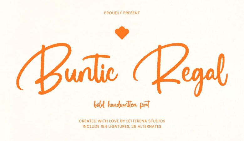 Buntic Regal Font