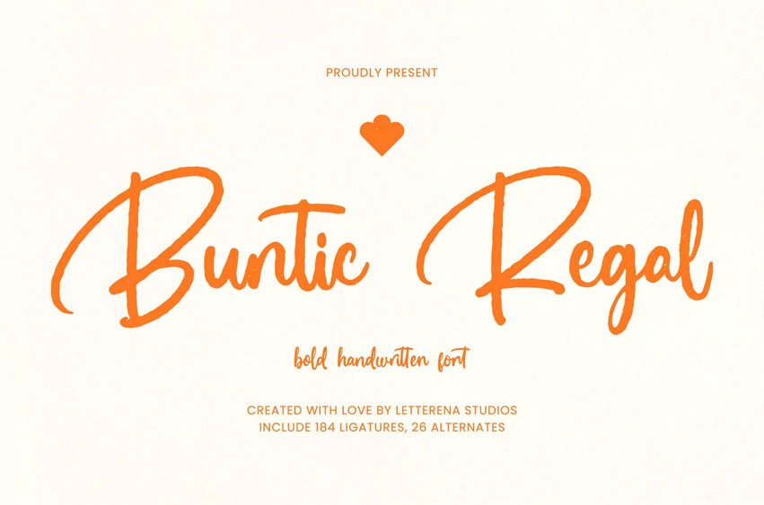 Buntic Regal Font