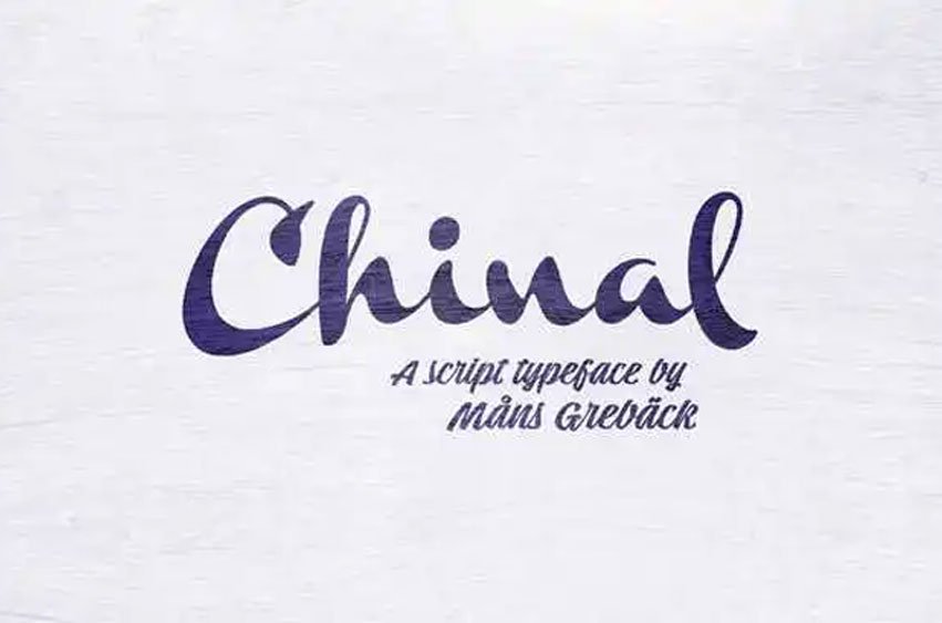 Chinal Script Font