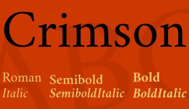 Crimson Text Oldstyle Font