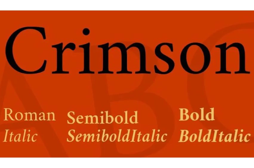 Crimson Text Oldstyle Font