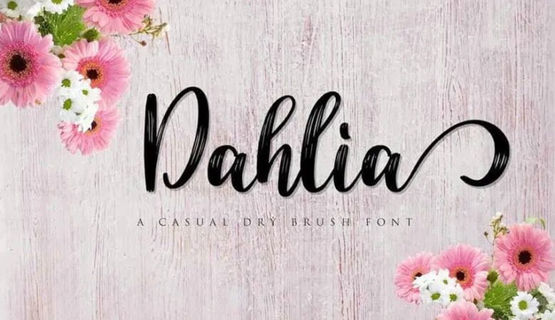 Dahlia Brush Font
