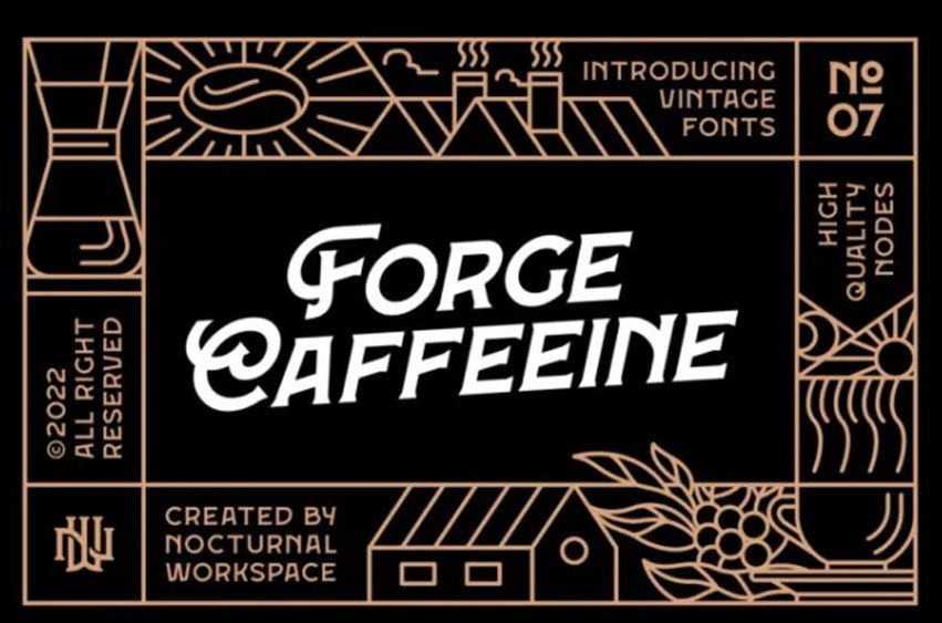 Forge Caffeeine Book Font