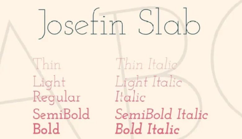 Josefin Slab Font