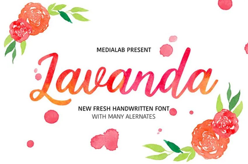 Lavanda Script Font