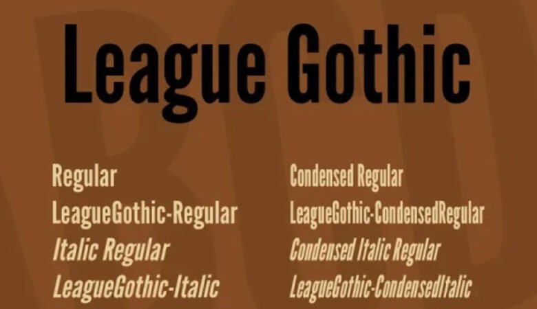 League Gothic Font