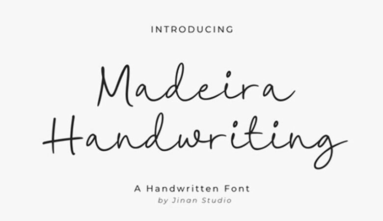 Madeira Handwriting Font