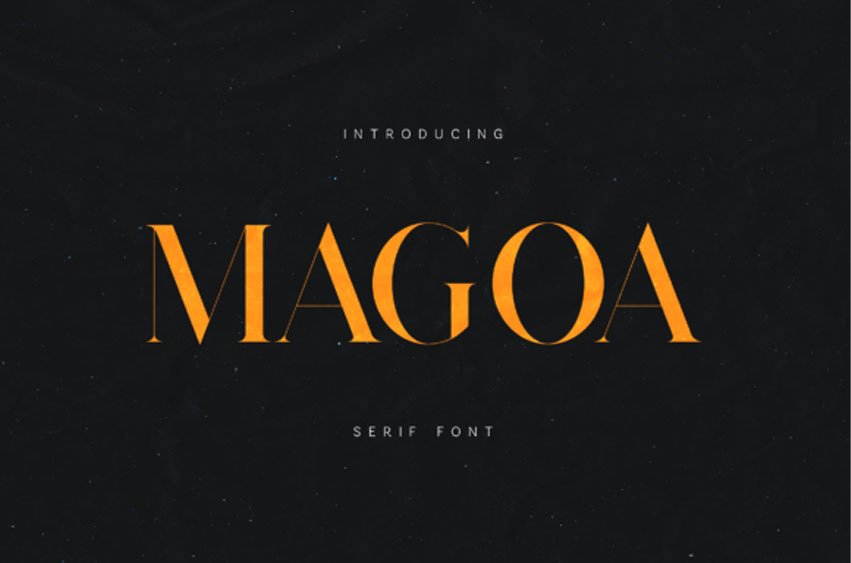 Magoa Serif Font