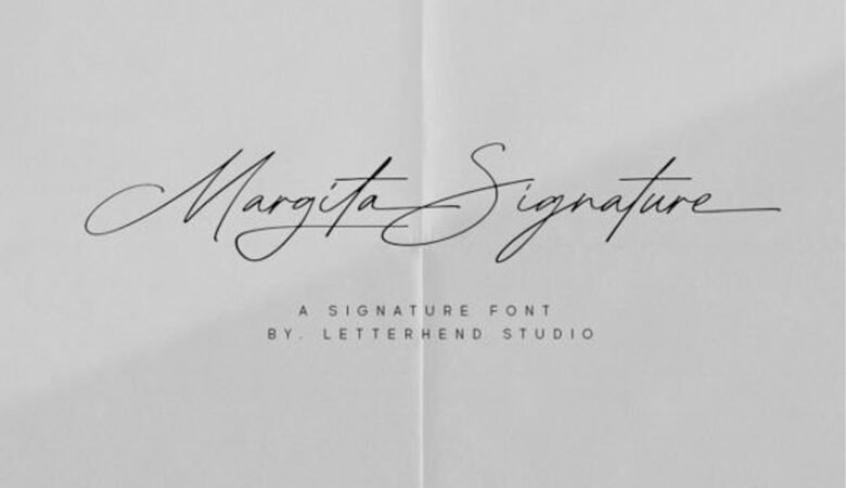 Margita Signature Font