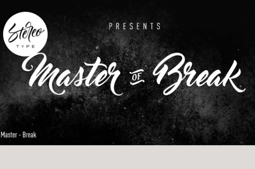 Master of Break Font