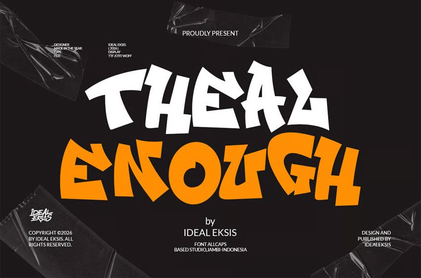 Theal Enough Font