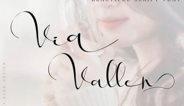 Via Vallen Calligraphy Font