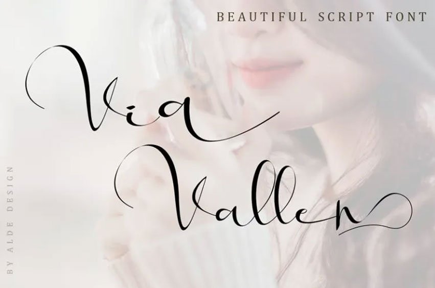 Via Vallen Calligraphy Font
