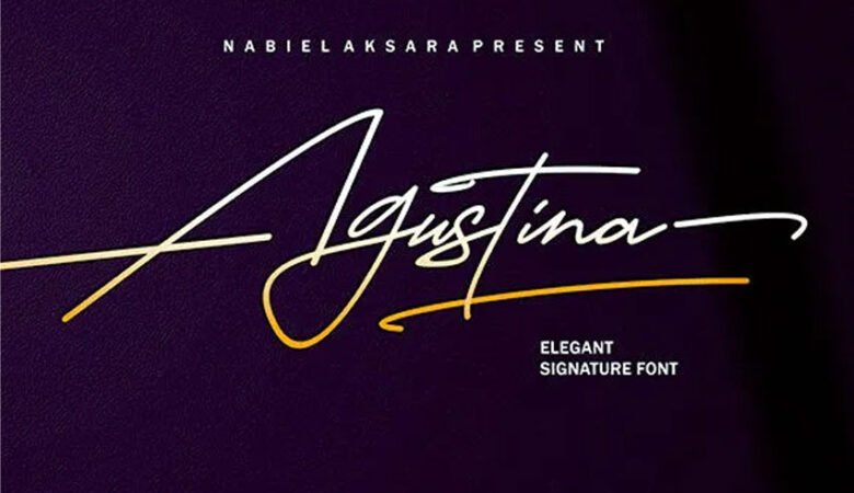 Agustina Signature Font
