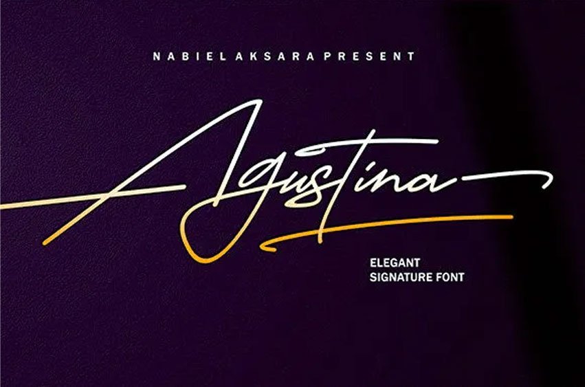 Agustina Signature Font