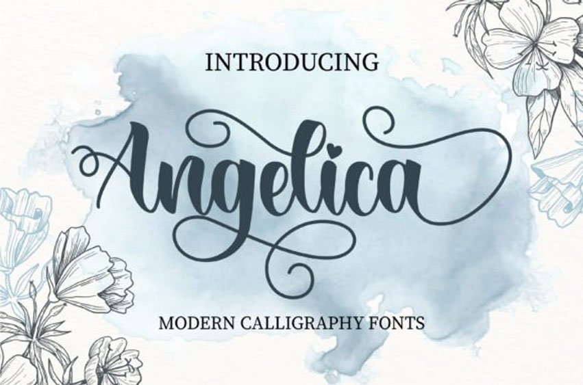 Angelica Calligraphy Font