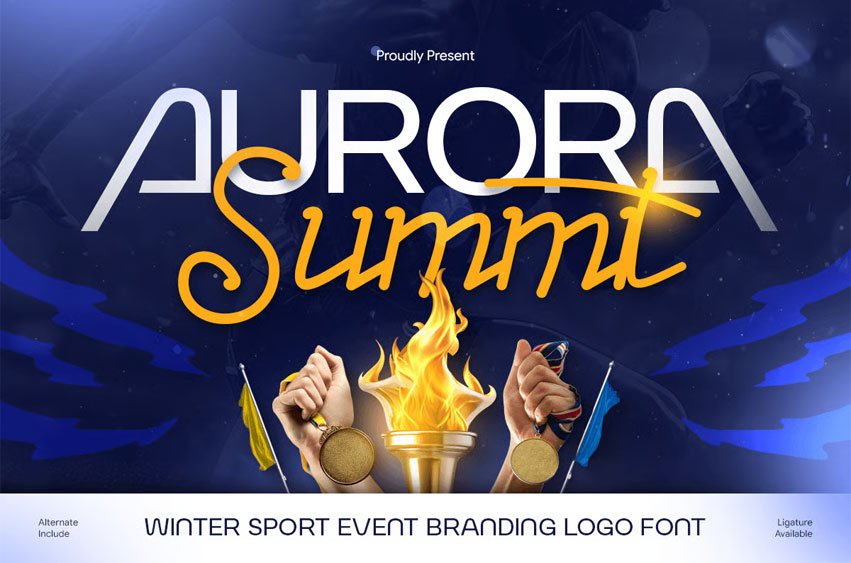 Aurora Summit Font