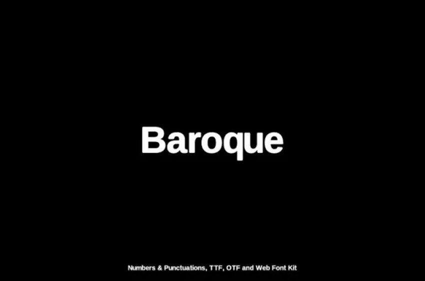 Baroque Font