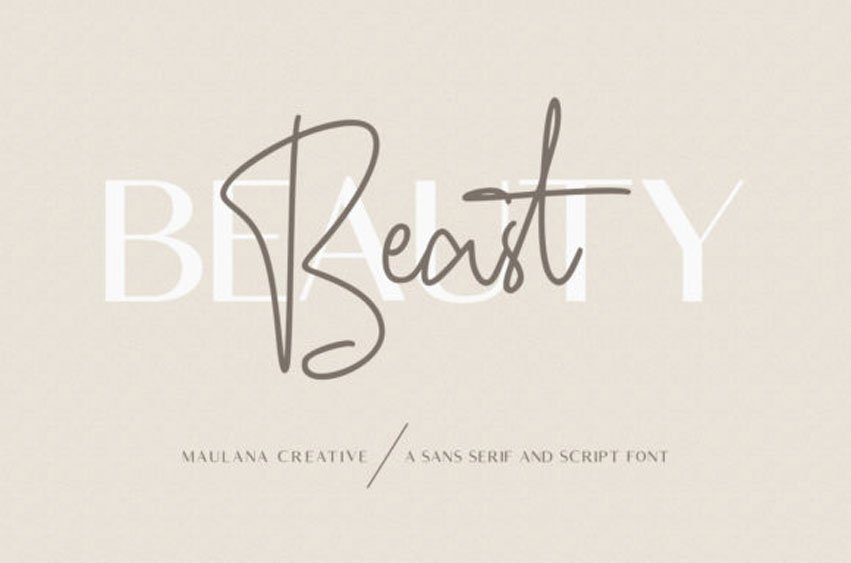 Beauty Beast Font